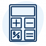 An icon of a calculator.