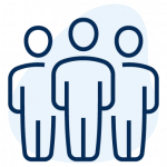 An icon of a group of three people.