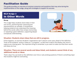 A preview of the "In Other Words" MLR facilitation guide.