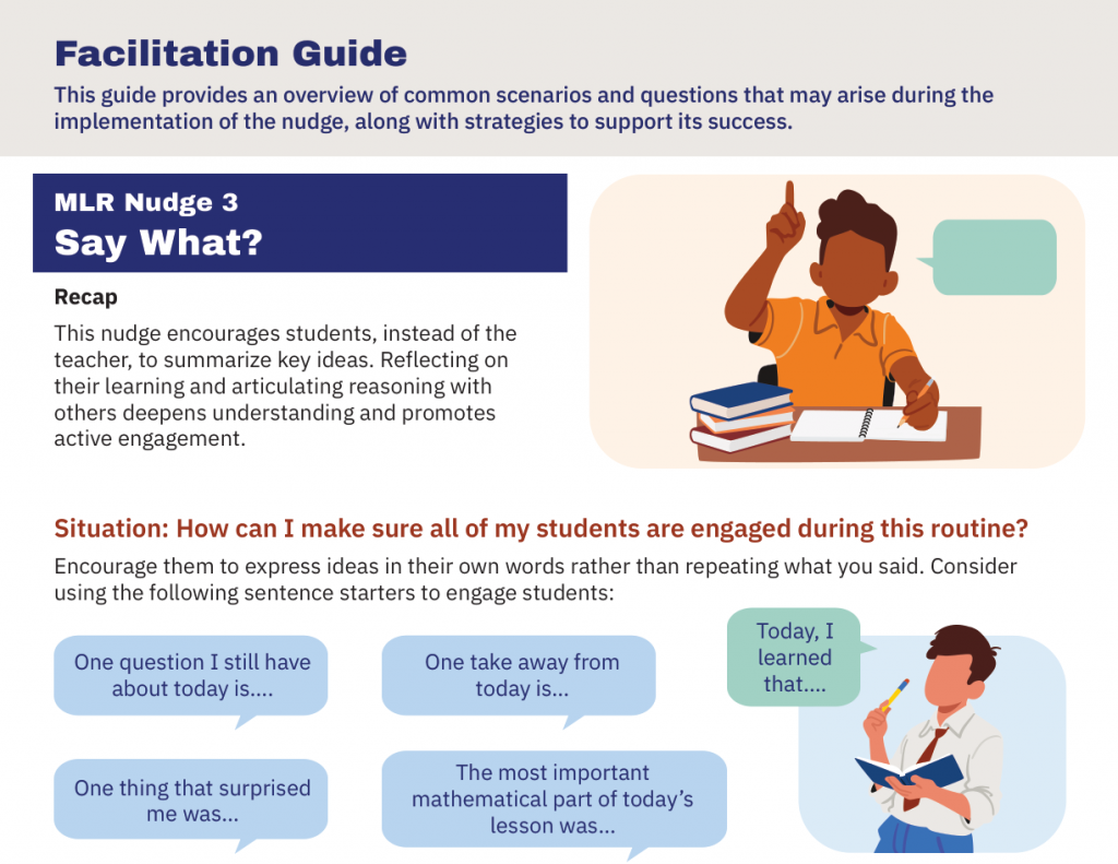 A preview of the "Say What?" MLR facilitation guide.