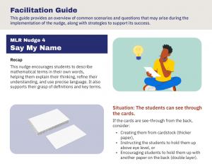 A preview of the "Say My Name" MLR facilitation guide.