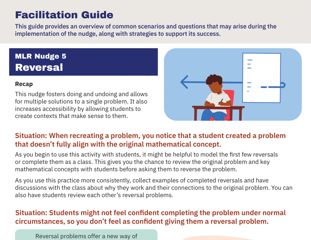 A preview of the "Reversal" MLR facilitation guide.