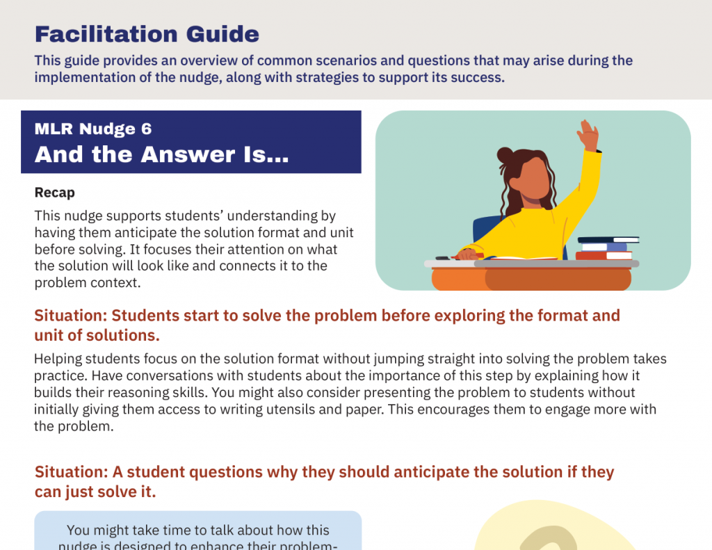 A preview of the "And the Answer Is..." MLR facilitation guide.